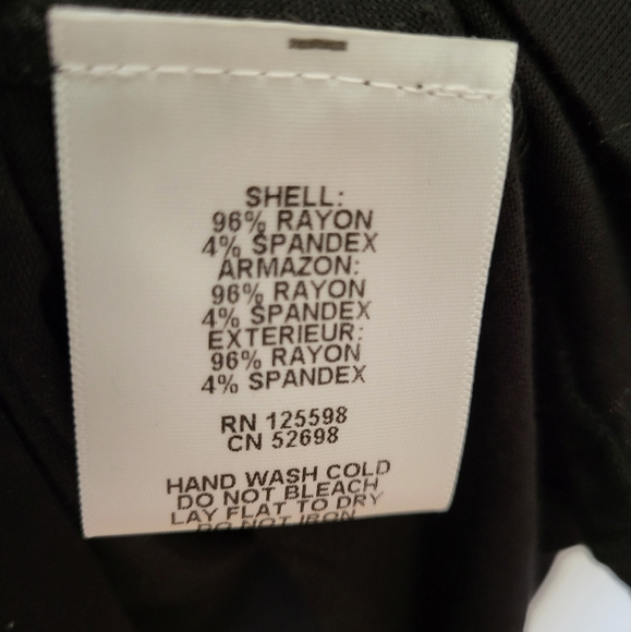 NWT Ellen Tracy Black Semi Sheer Tank Top Sz L - Picture 3 of 4